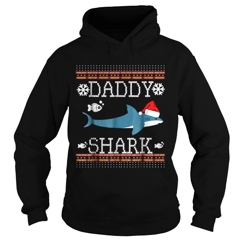 Mens Matching Family Christmas Pajamas ShirtsDaddy Shark Hoodie