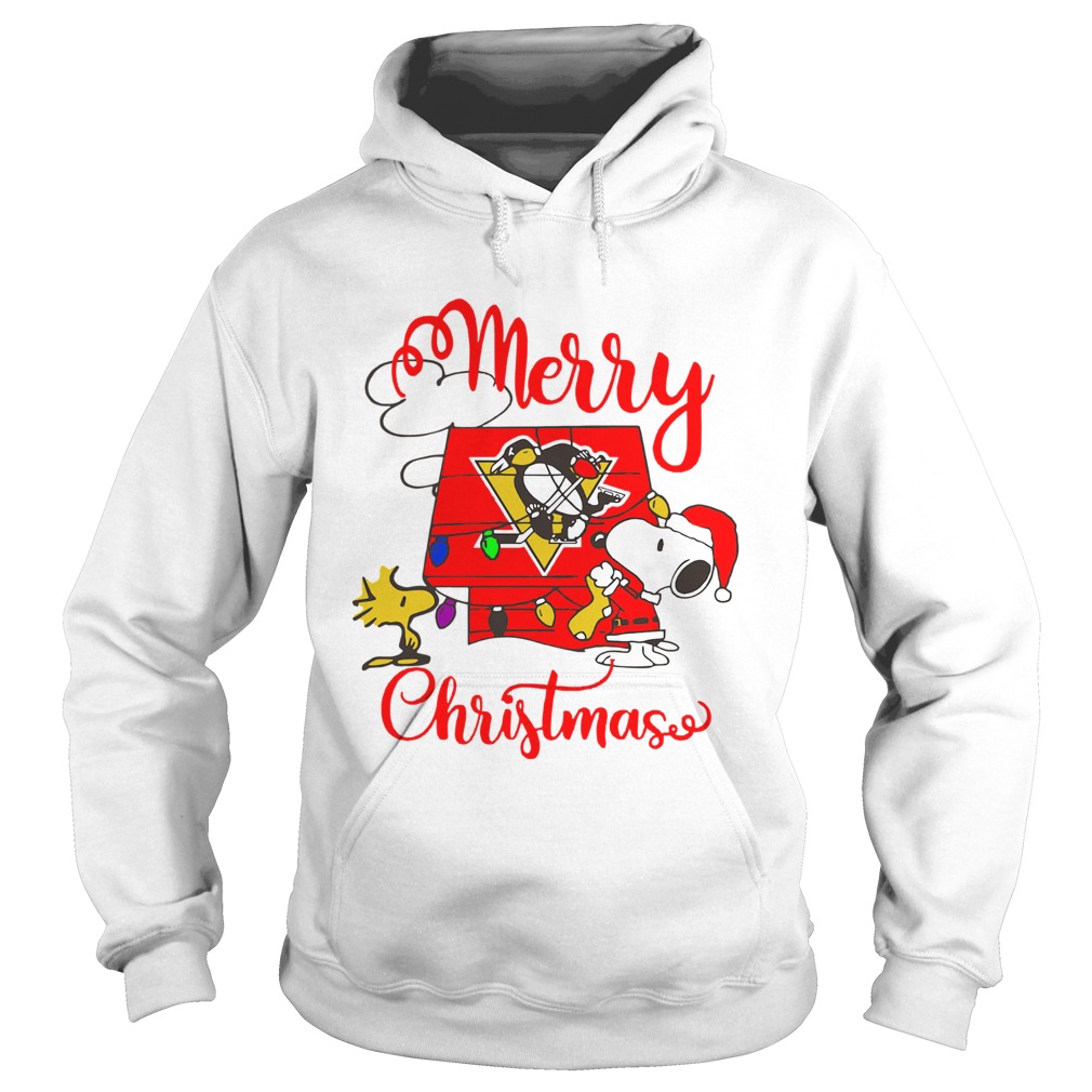 Merry Christmas Snoopy Pittsburgh Penguins Hoodie