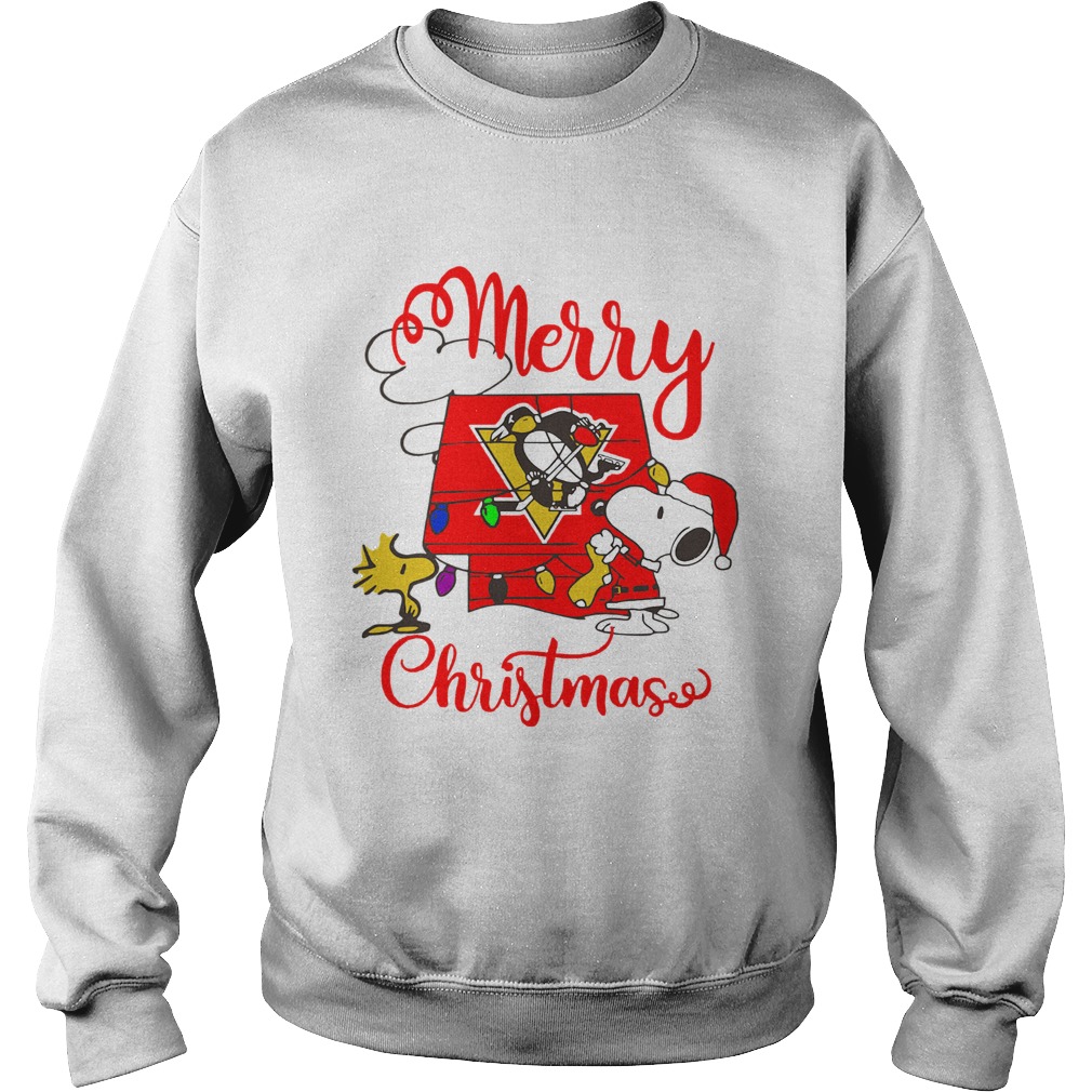 Merry Christmas Snoopy Pittsburgh Penguins Sweatshirt