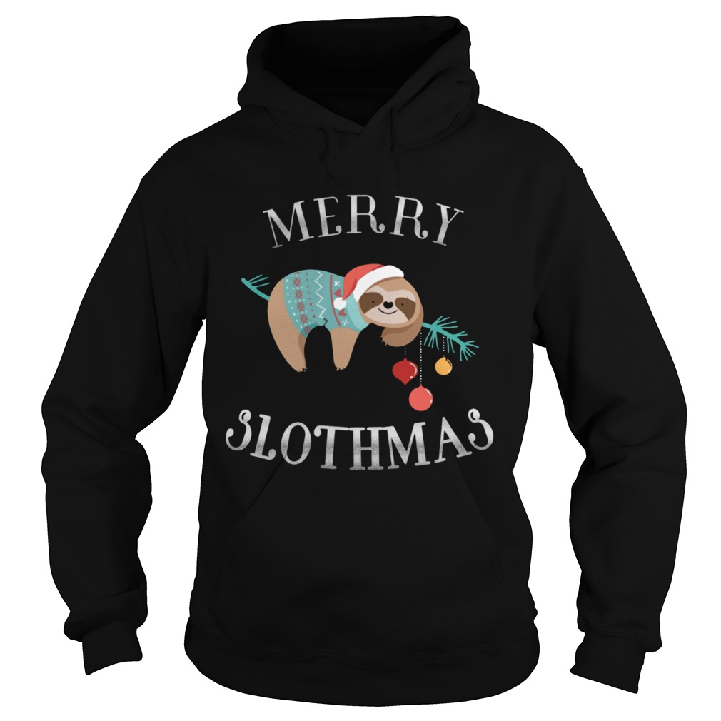 Merry Slothmas Funny Christmas for Sloth Lovers Hoodie