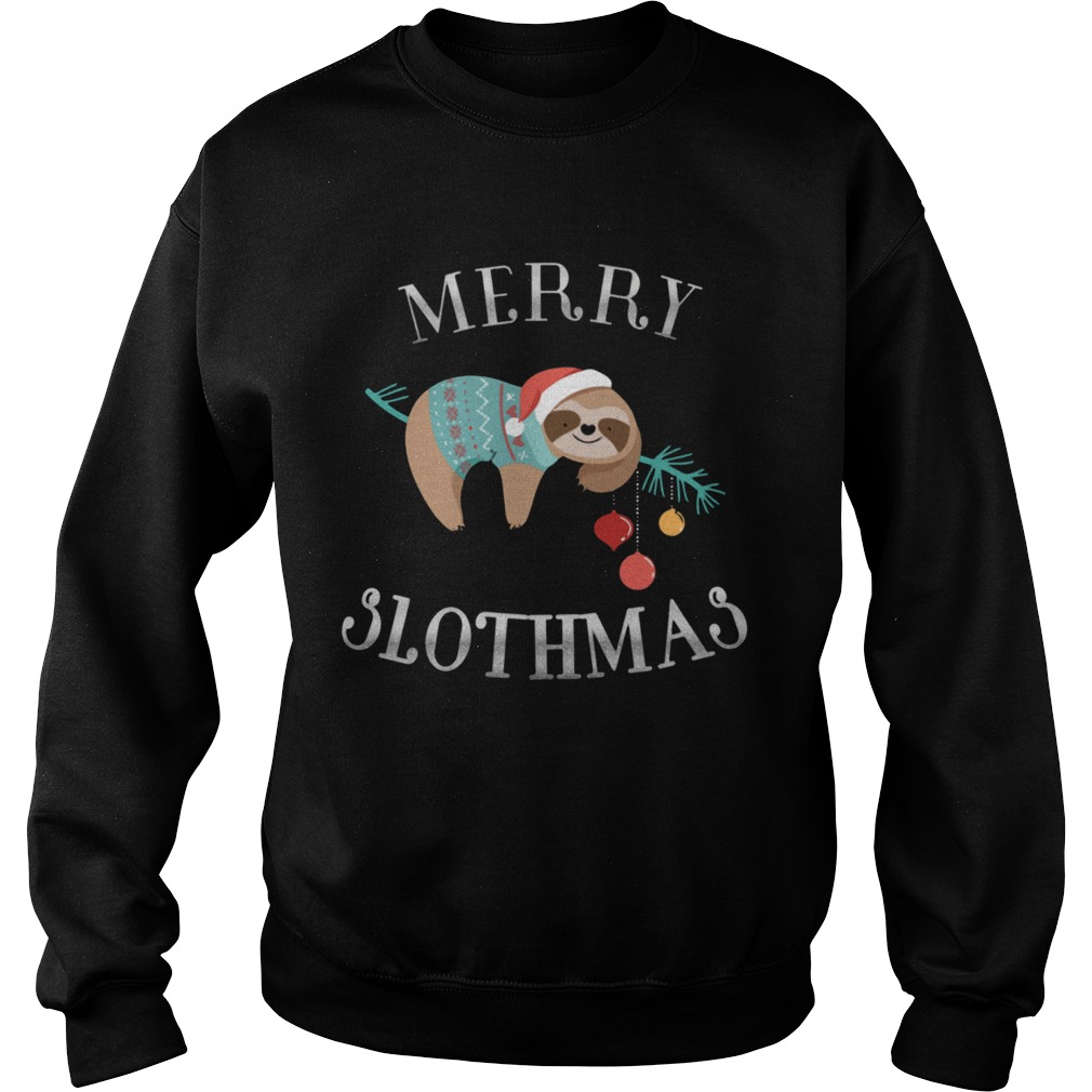 Merry Slothmas Funny Christmas for Sloth Lovers Sweatshirt