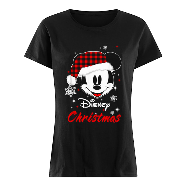 Mickey Mouse Santa Disney Christmas Classic Women's T-shirt