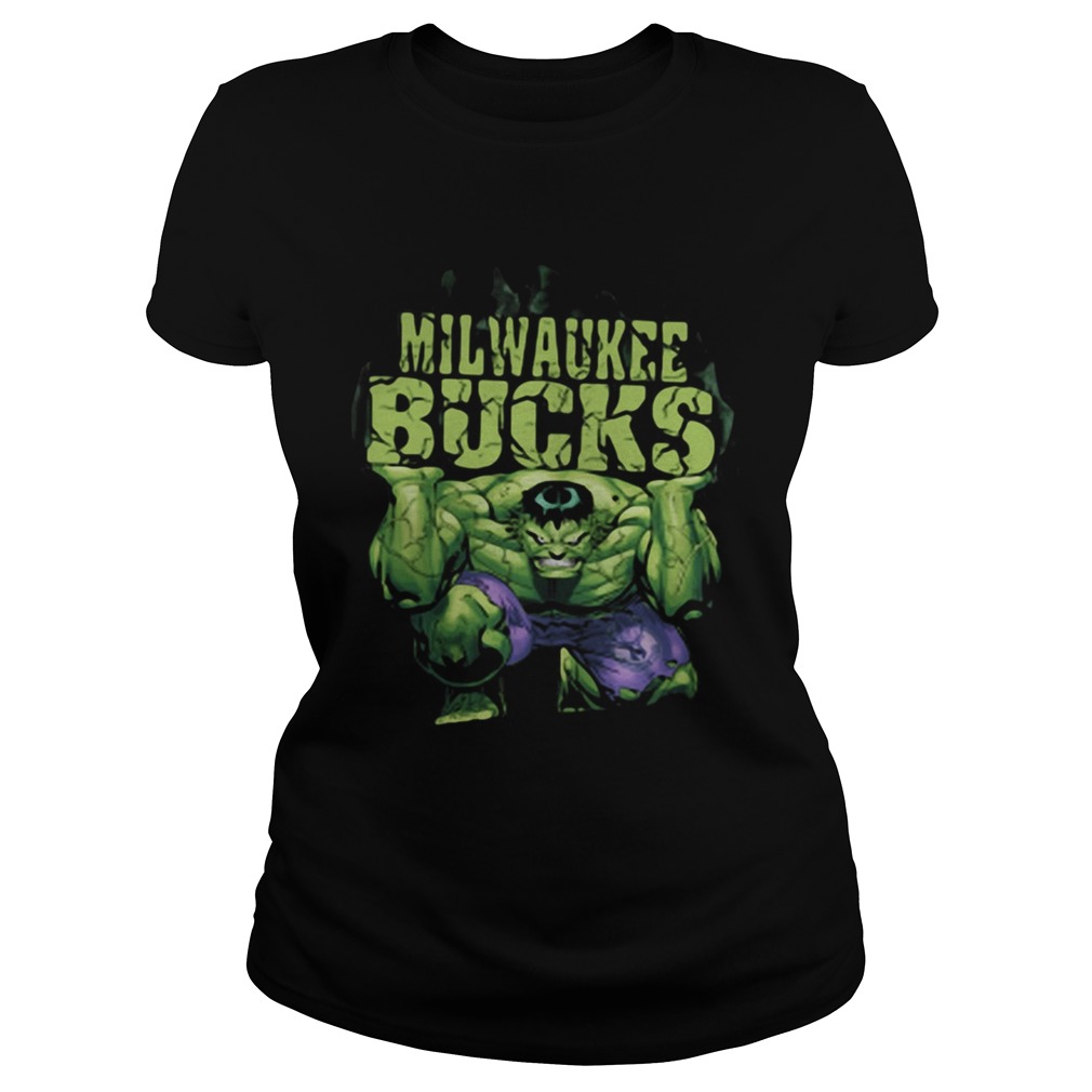 Milwaukee Bucks NBA Basketball Incredible Hulk Marvel Avengers Classic Ladies