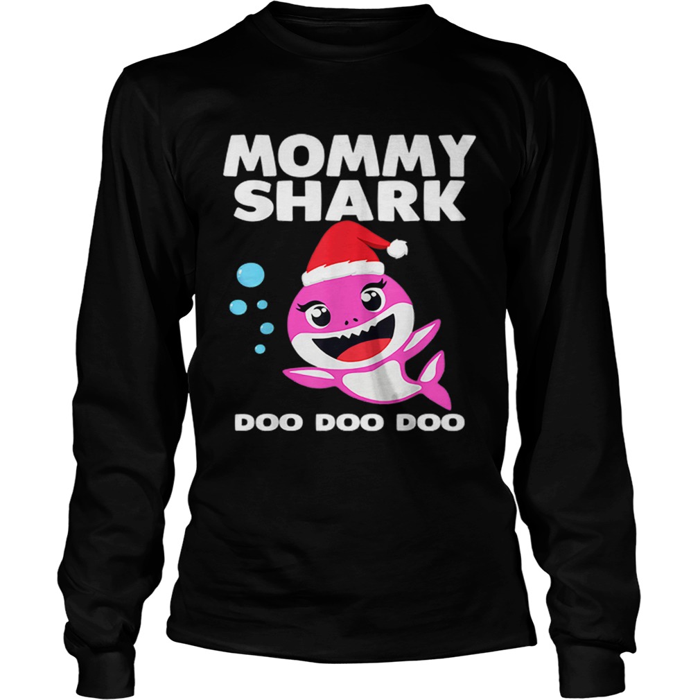 Mommy Shark Doo Doo Christmas Shirt for Family Pajamas LongSleeve