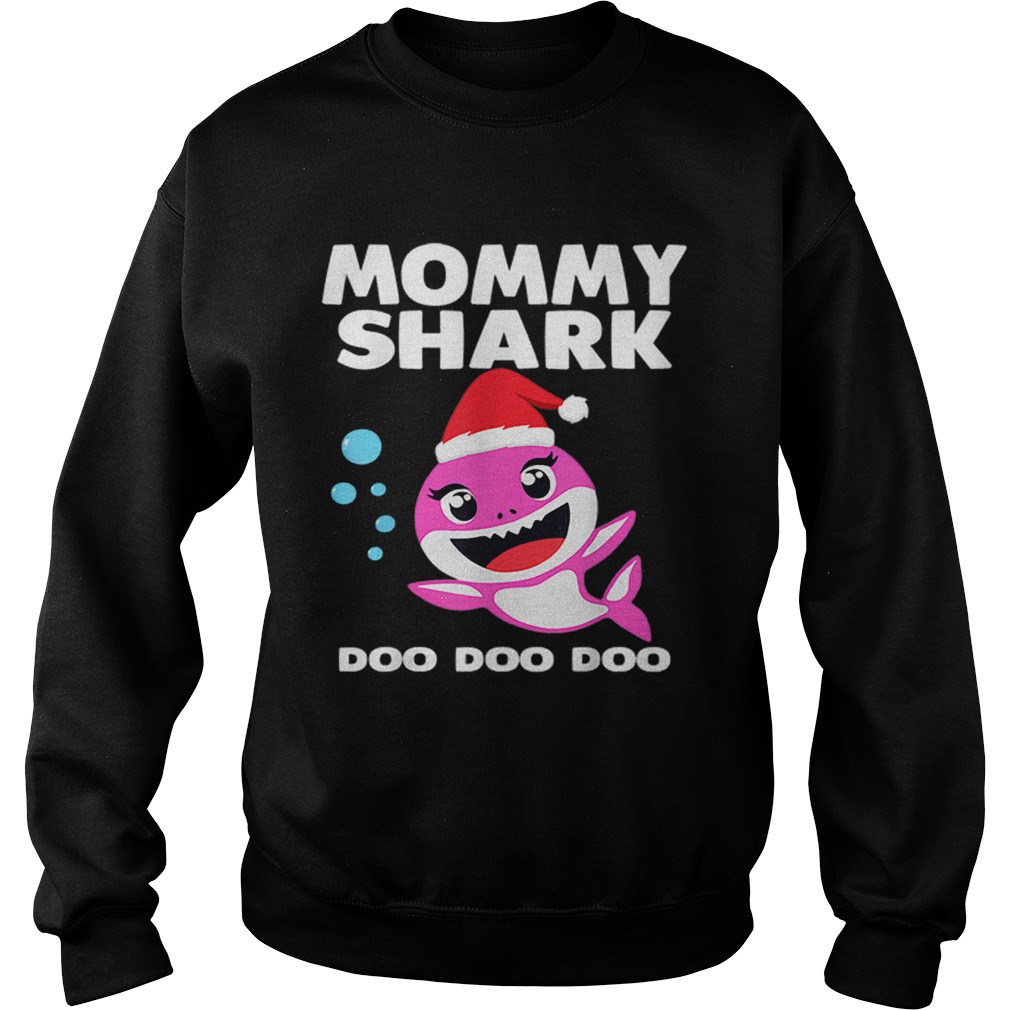 Mommy Shark Doo Doo Christmas Shirt for Family Pajamas Sweatshirt