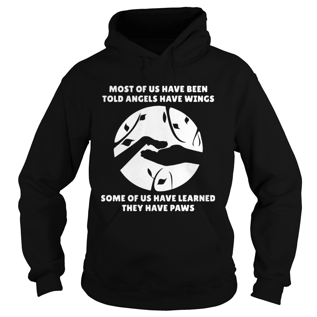 Most Of Us Have Been Told Angels Have Wings Some Of Us Have Learned They Have Paws Hoodie