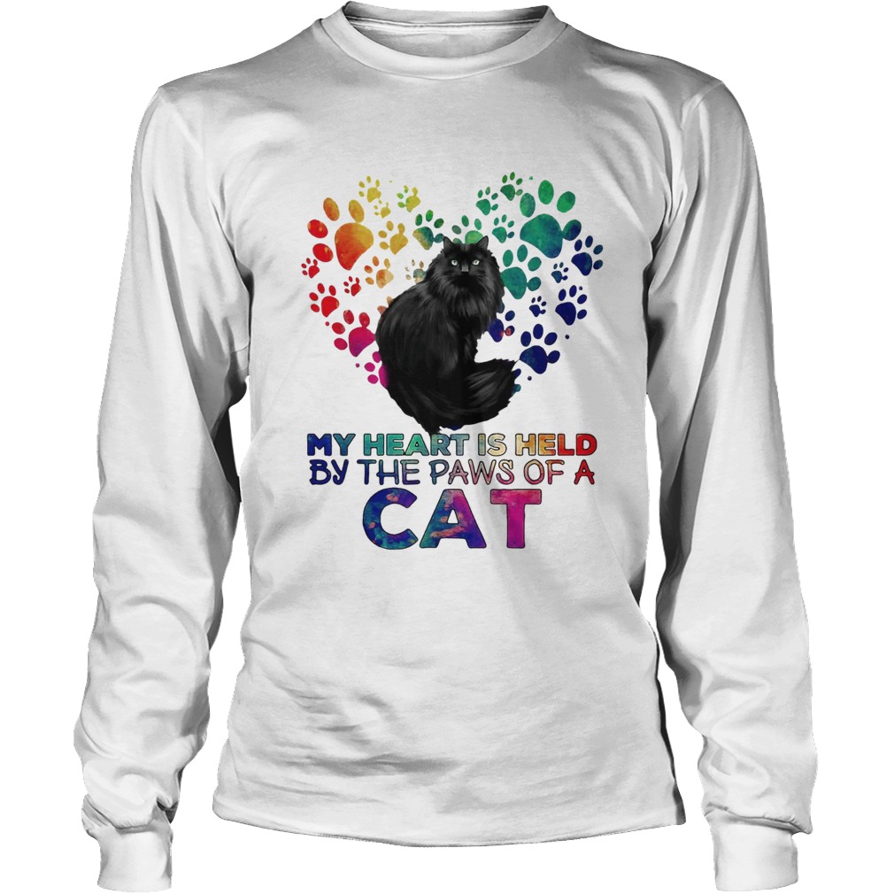 My heart is held by the paws of a cat LGBT LongSleeve