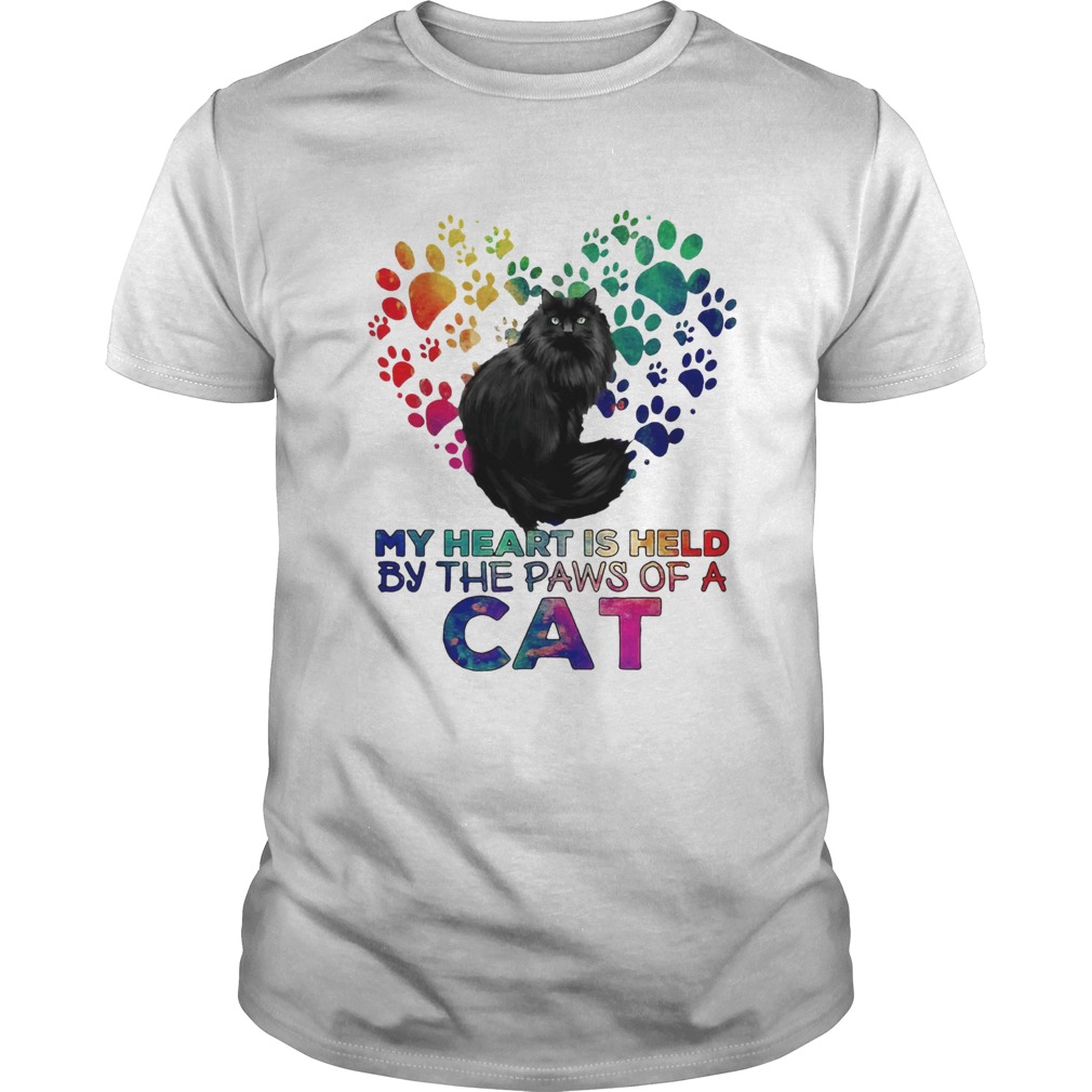 My heart is held by the paws of a cat LGBT shirt