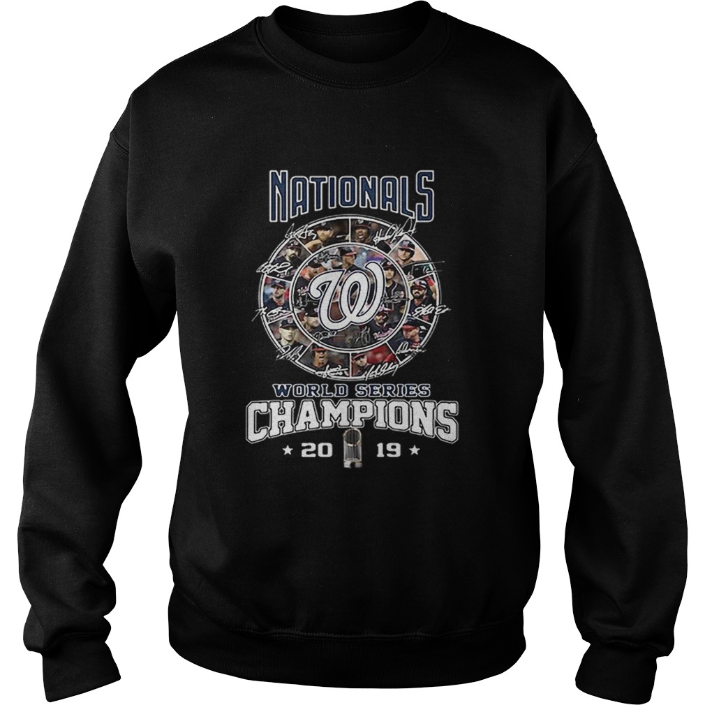 Nationals Signatures World Series Champions 2019 Sweatshirt
