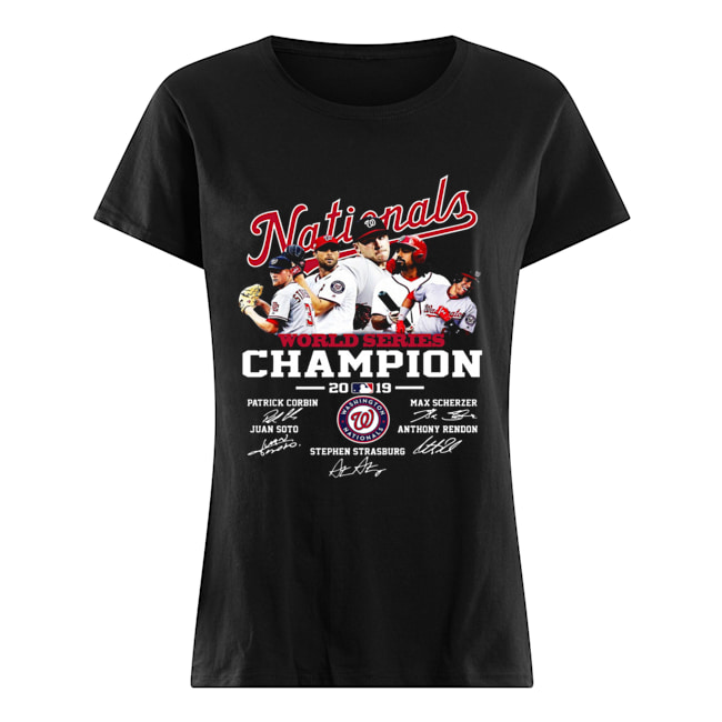 Nationals World Series 2019 Signatures Shirt Classic Women's T-shirt