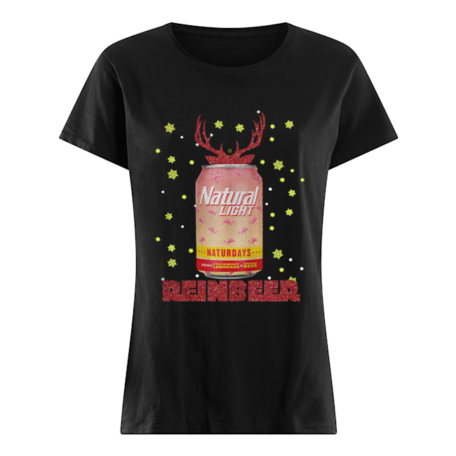 Natural Light Beer Strawberry Lemonade Naturdays Reinbeer Christmas Classic Women's T-shirt