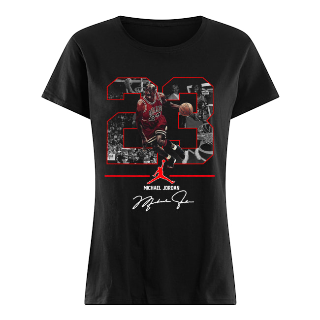Nba 23 Michael Jordan Signature Shirt Classic Women's T-shirt