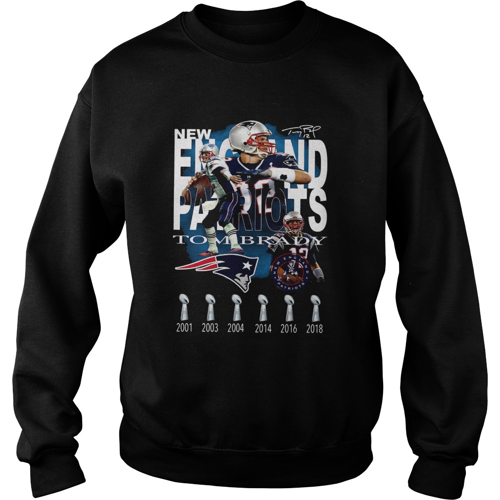 New England Patriots Tom Brady Signature Sweatshirt