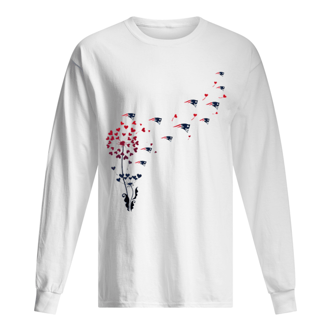 New England Patriots dandelion flower Long Sleeved T-shirt 