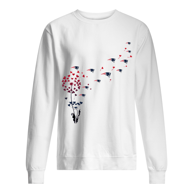 New England Patriots dandelion flower Unisex Sweatshirt