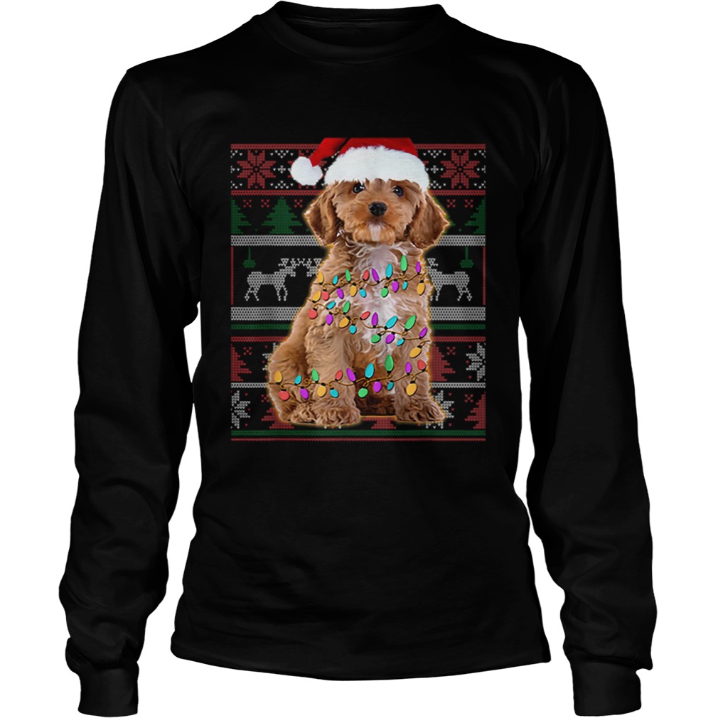 Nice Cockapoo Ugly Sweater Christmas Gift LongSleeve