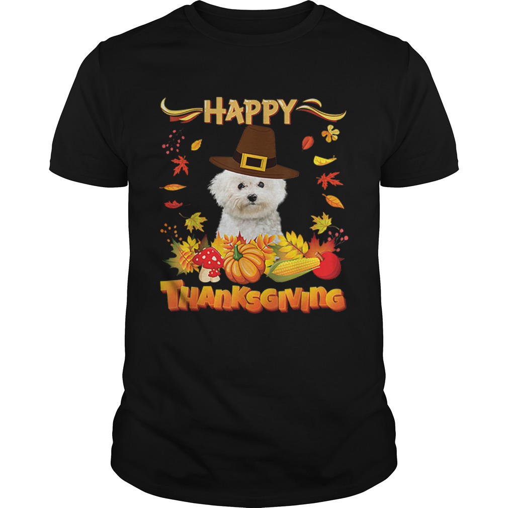 Nice Happy Thanksgiving Bichons Frise Dog Im Thankful For My shirt