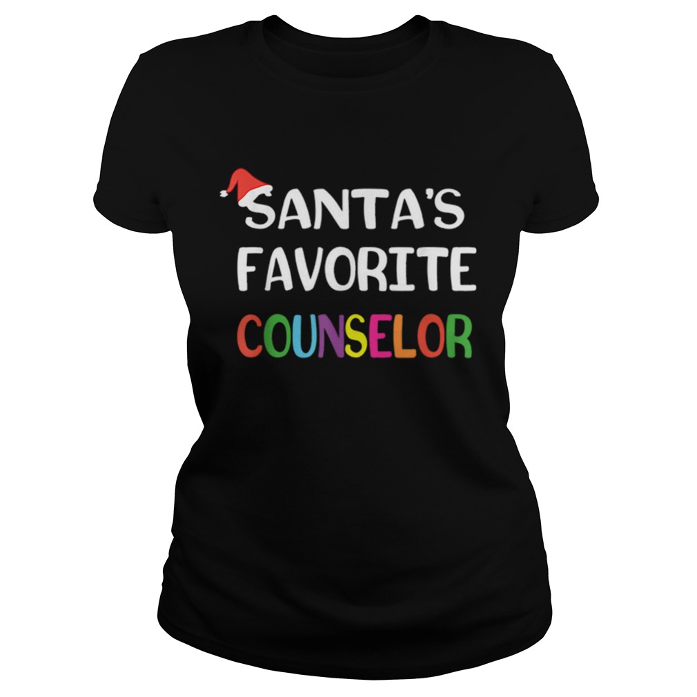 Nice Santas Favorite School Counselor Christmas Classic Ladies