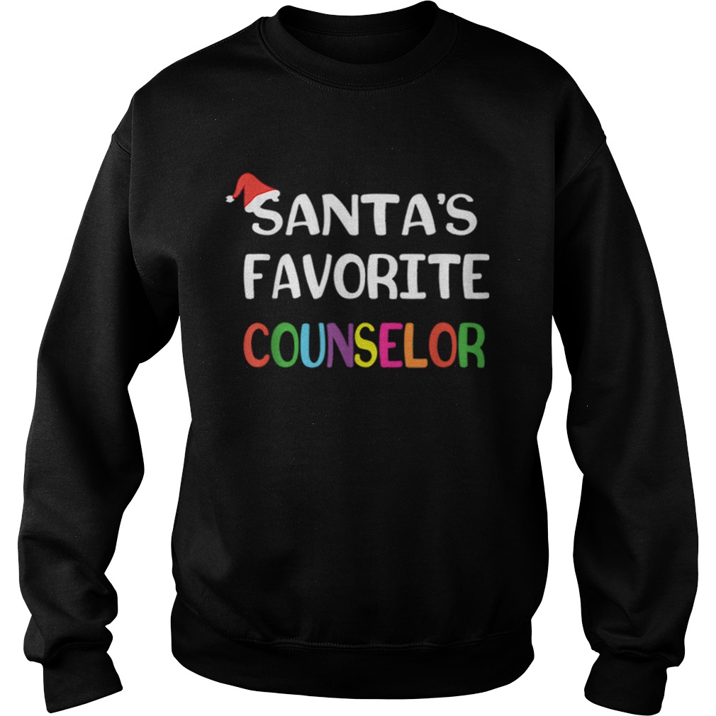 Nice Santas Favorite School Counselor Christmas Sweatshirt