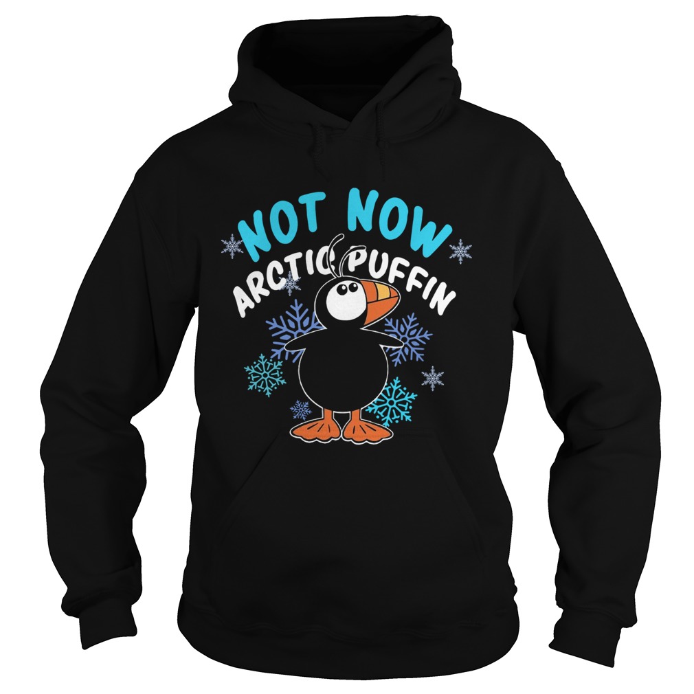 Not now arctic puffin ugly christmas Hoodie