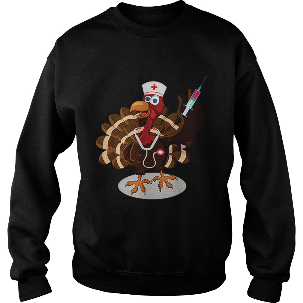 Nurse Turkey Costume Thanksgiving Doctor Gifts Sweatshirt