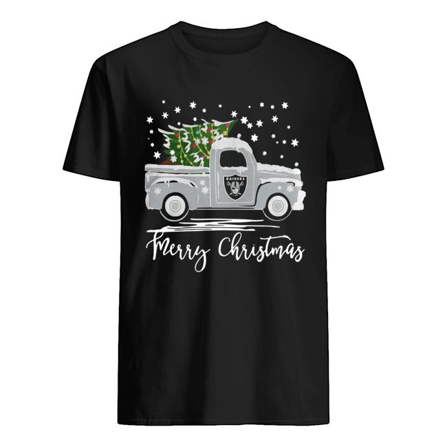 Oakland Raiders Truck Merry Christmas shirt