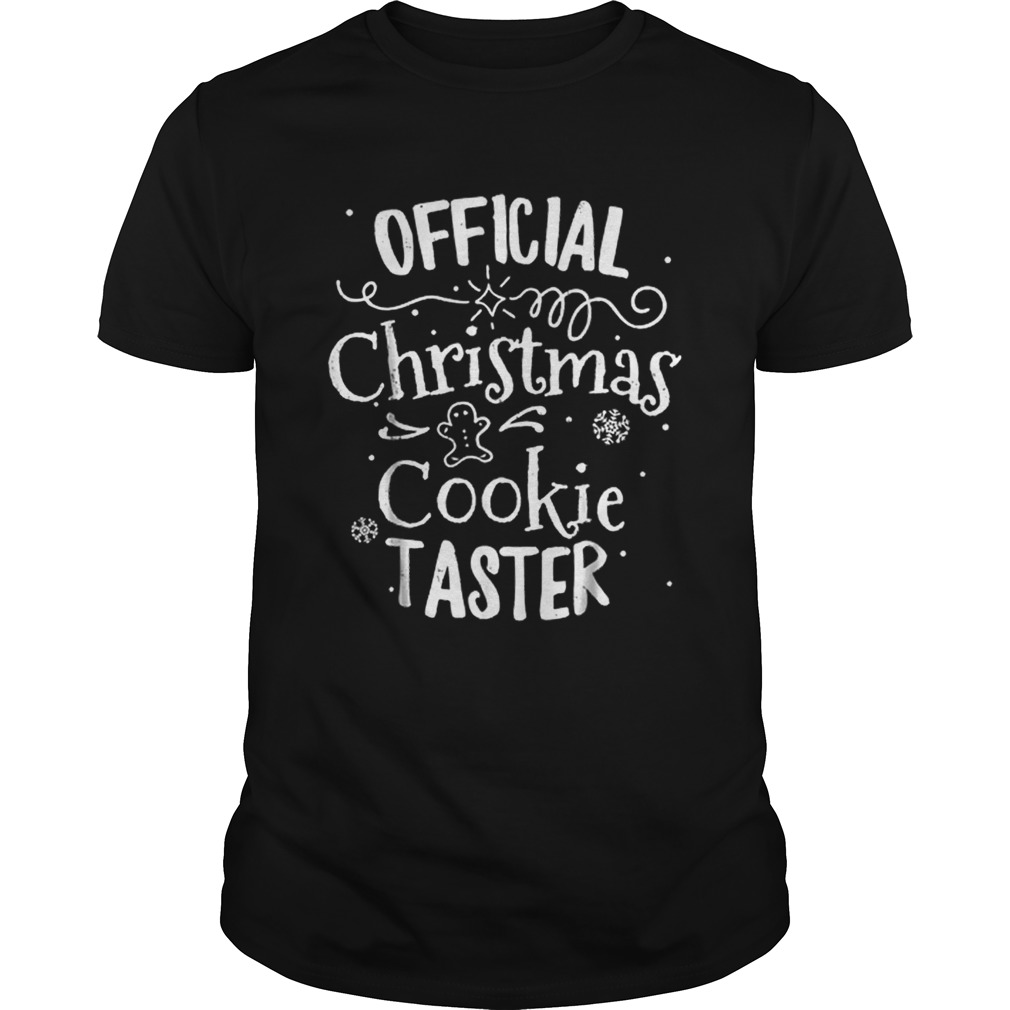 Official Christmas Cookie Taster Merry Xmas Family shirt
