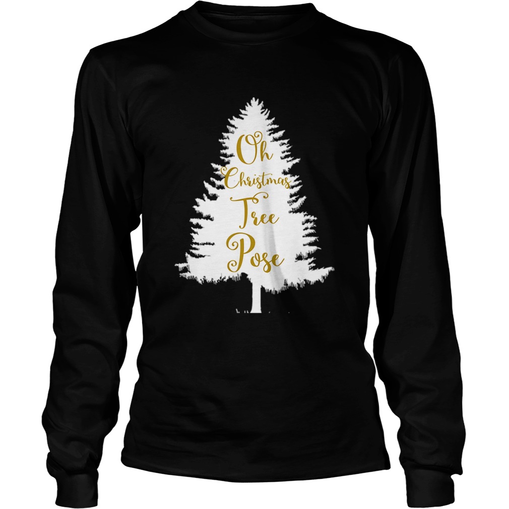 Oh Christmas Tree Pose Song Yoga Workout LongSleeve
