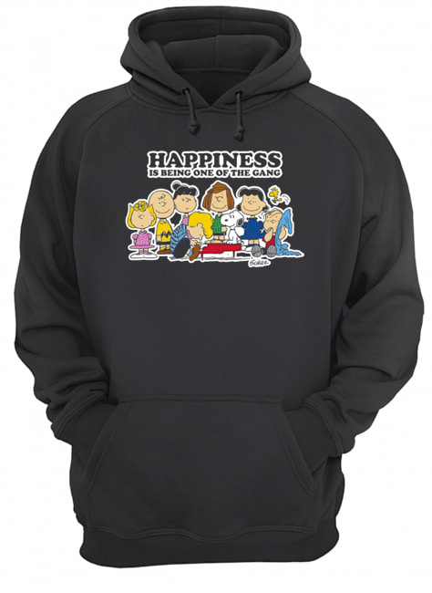 Peanuts Charlie Brown Snoopy Happiness is being one of the Gang Unisex Hoodie