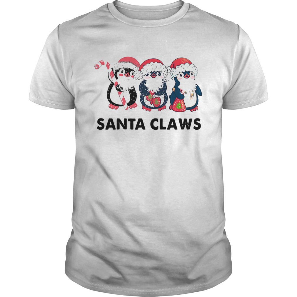 Penguins Santa Claws shirt