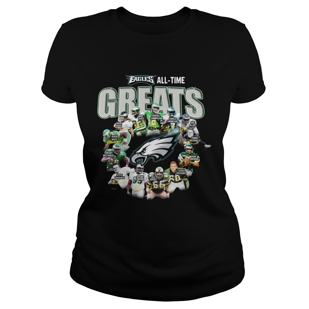 Philadelphia Eagles Players All Time Greats Signatures Classic Ladies