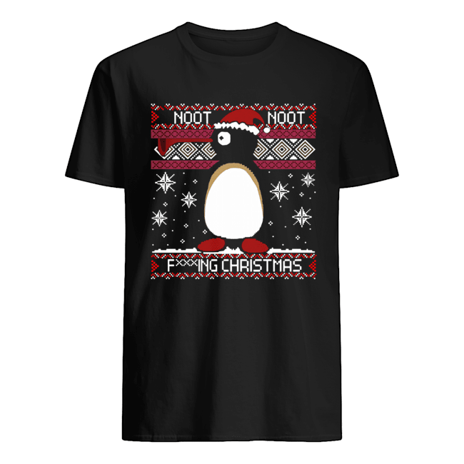Pingu Noot Noot fucking ugly Christmas shirt