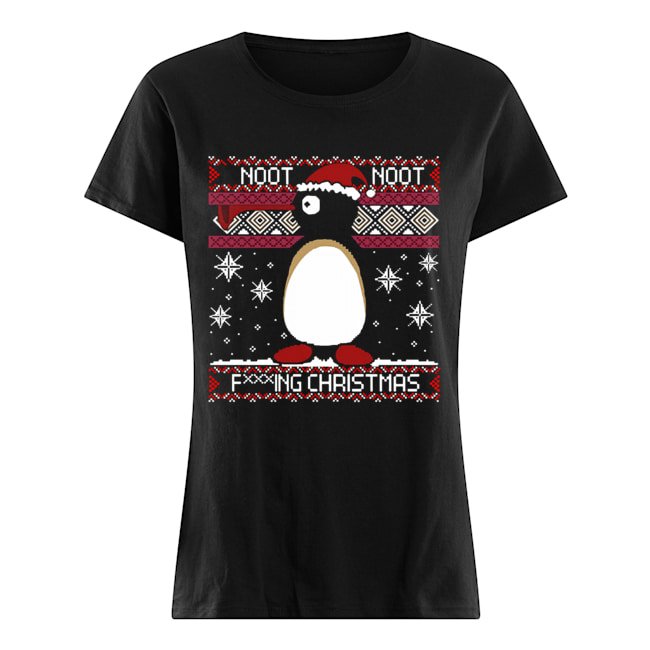 Pingu Noot Noot fucking ugly Christmas Classic Women's T-shirt