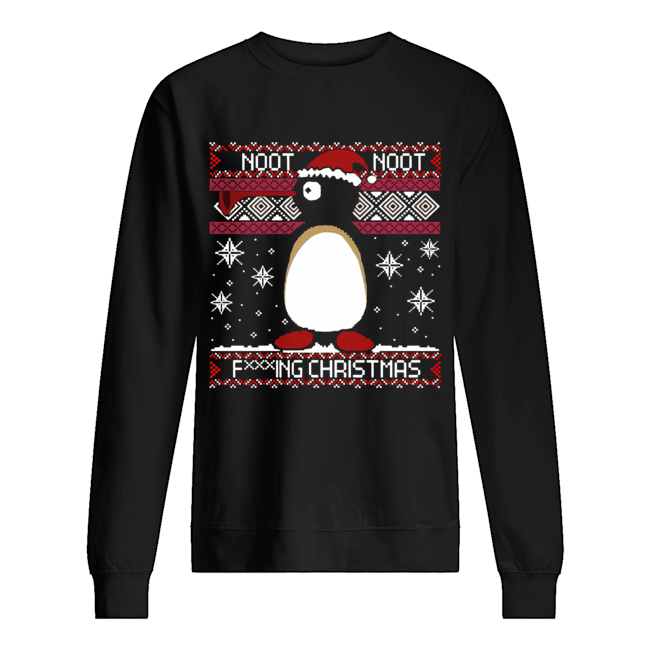 Pingu Noot Noot fucking ugly Christmas Unisex Sweatshirt