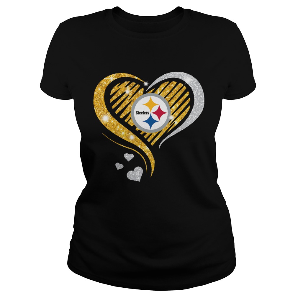 Pittsburgh Steelers Diamond Heart Classic Ladies