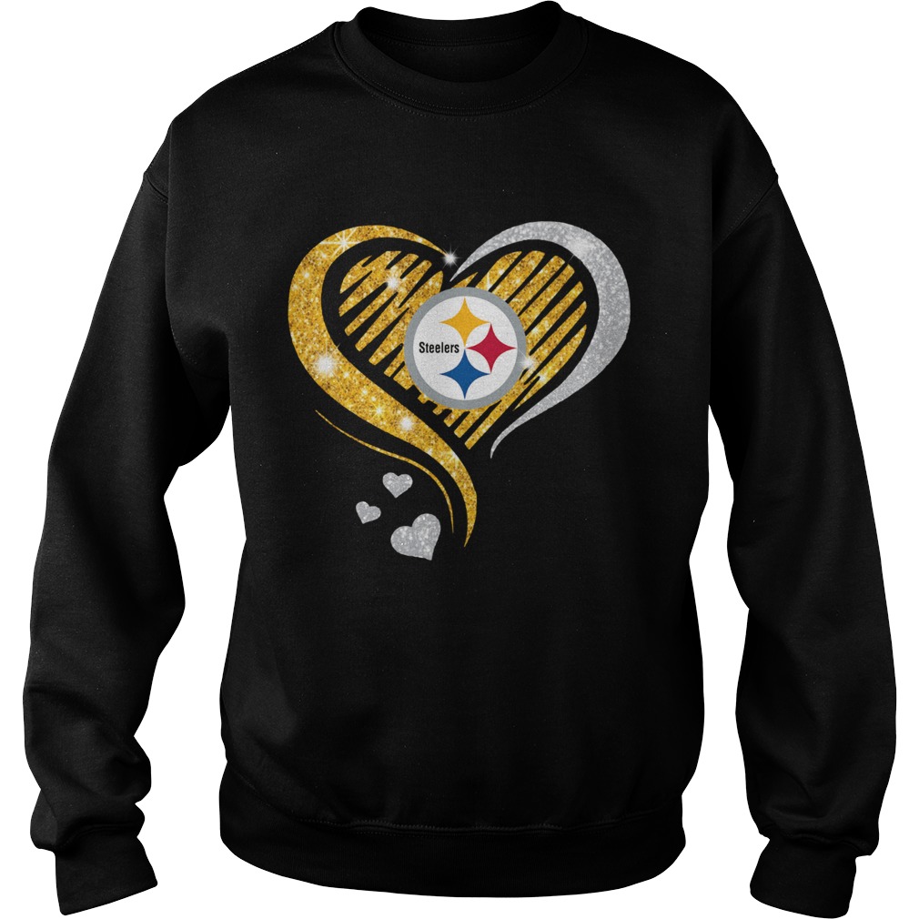 Pittsburgh Steelers Diamond Heart Sweatshirt