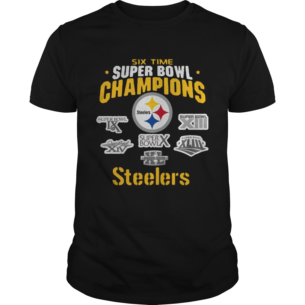 Pittsburgh Steelers NFL Six Time Super Bowl Champions shirt