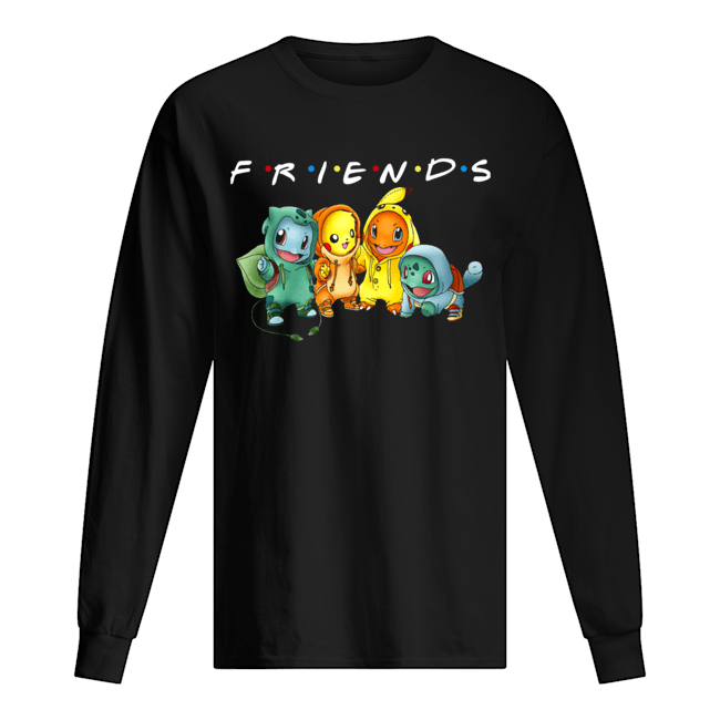 Pokemon Friends TV Show Shirt Long Sleeved T-shirt 