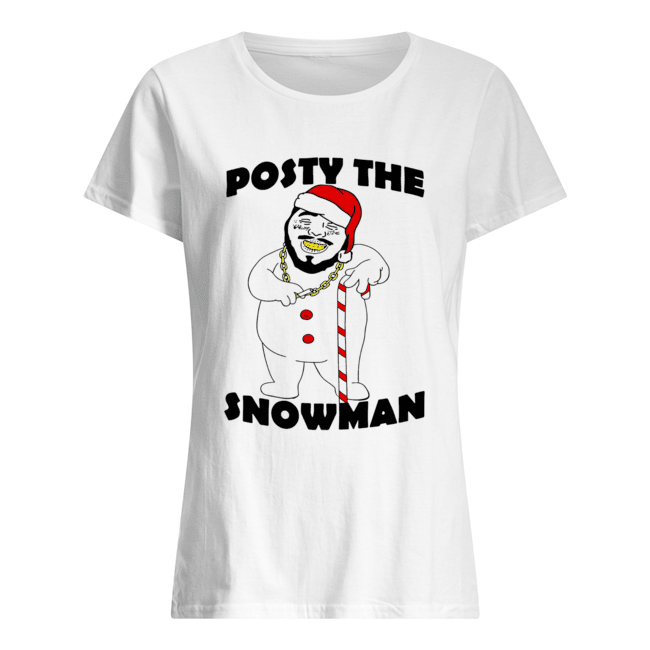 Post Malone Posty The Snowman Classic Women's T-shirt