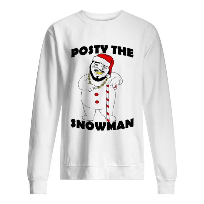 Post Malone Posty The Snowman Unisex Sweatshirt