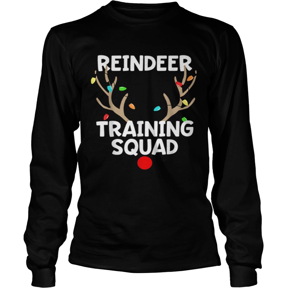 Pretty Christmas Running Reindeer Training Squad Matching 5k LongSleeve