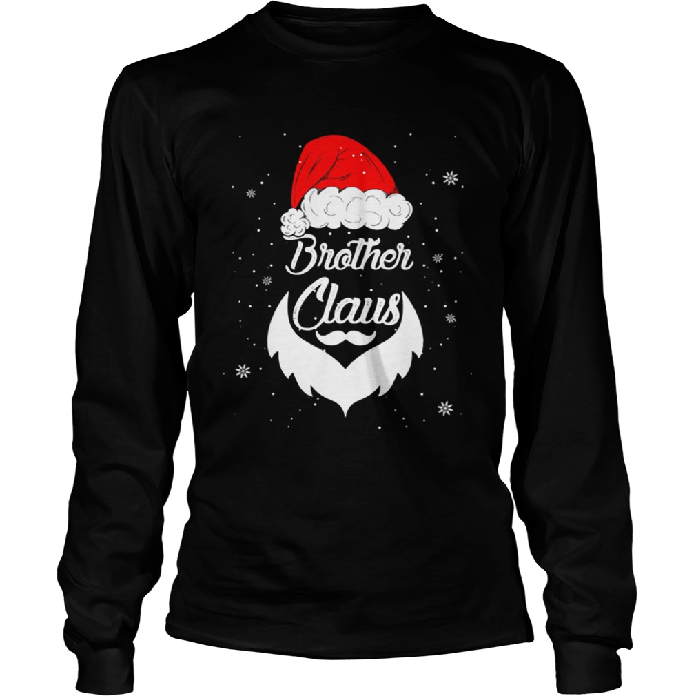 Pretty Funny Christmas Brother Santa Hat Matching Family Xmas Gifts LongSleeve