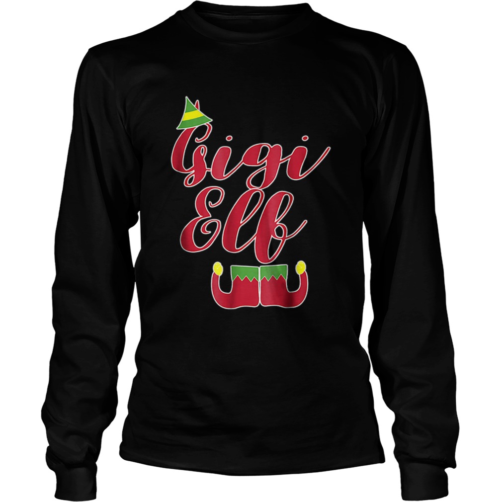 Pretty Gigi Elf Funny Christmas for Grandmothers LongSleeve
