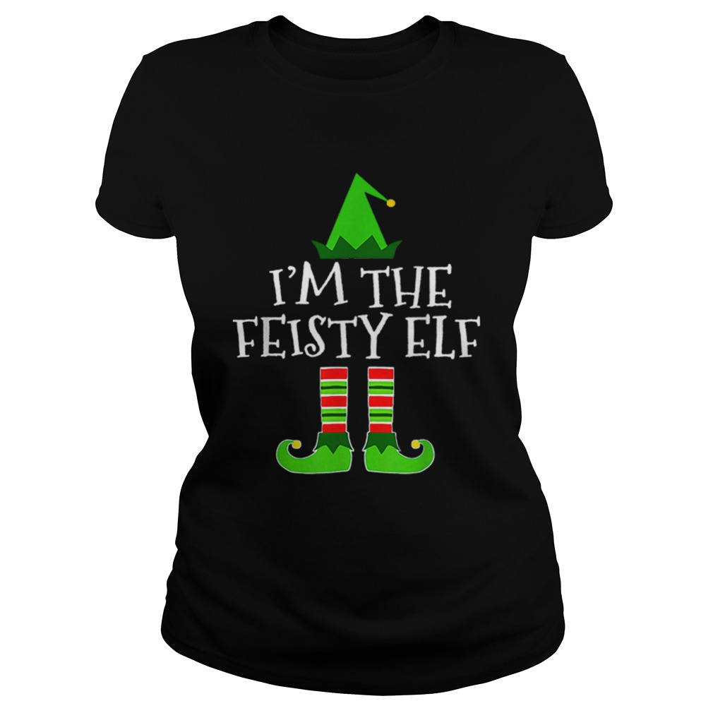 Pretty The Feisty Elf Family Matching Group Christmas Gift Classic Ladies
