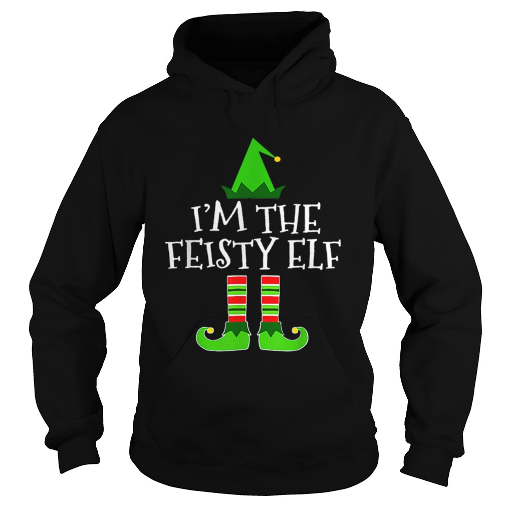 Pretty The Feisty Elf Family Matching Group Christmas Gift Hoodie