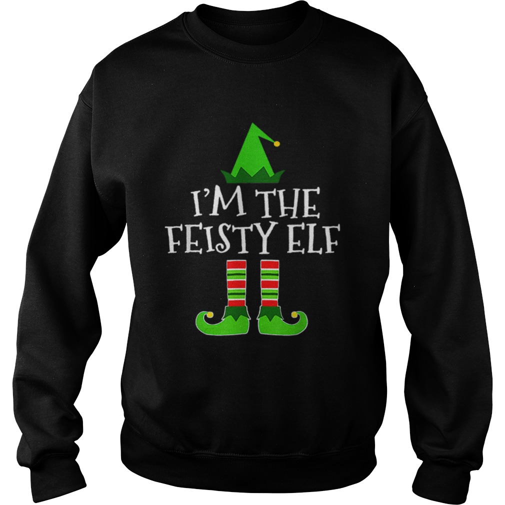 Pretty The Feisty Elf Family Matching Group Christmas Gift Sweatshirt