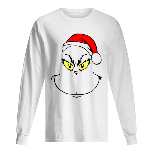 Resting Grinch Face Long Sleeved T-shirt 
