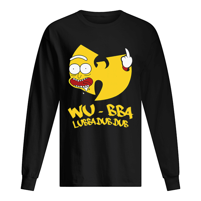 Rick Sanchez Wu Tang Wubba Lubba Dub Dub Long Sleeved T-shirt 