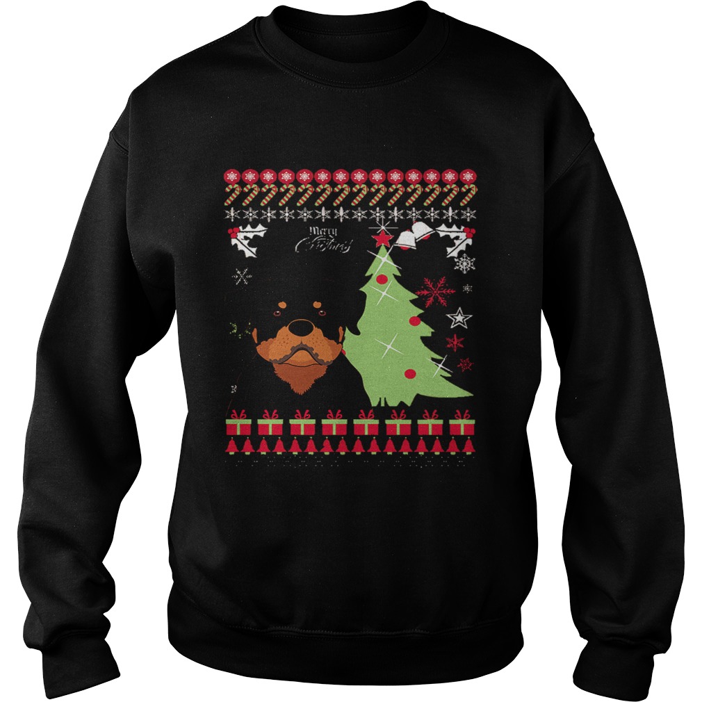 Rottweiler Ugly Christmas Sweatshirt