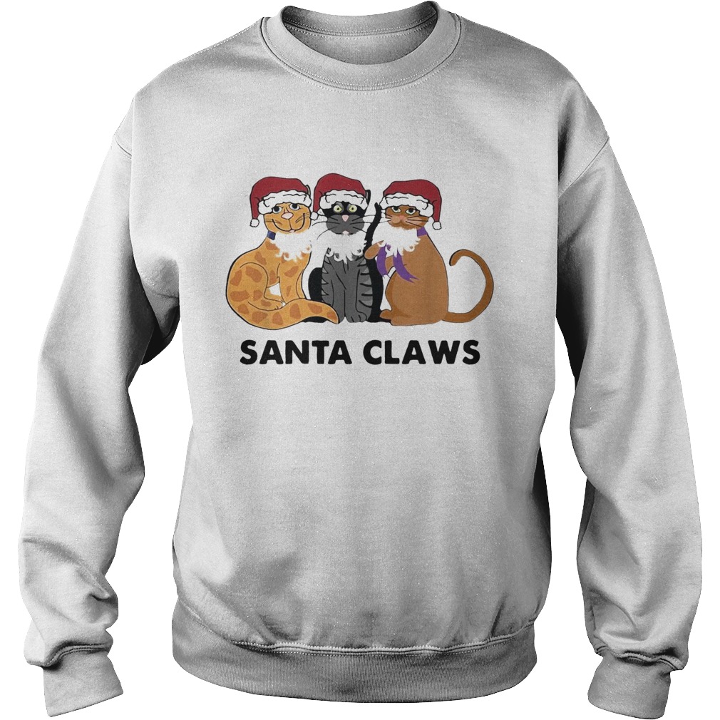 Santa Claws Cats Christmas uglyt Sweatshirt